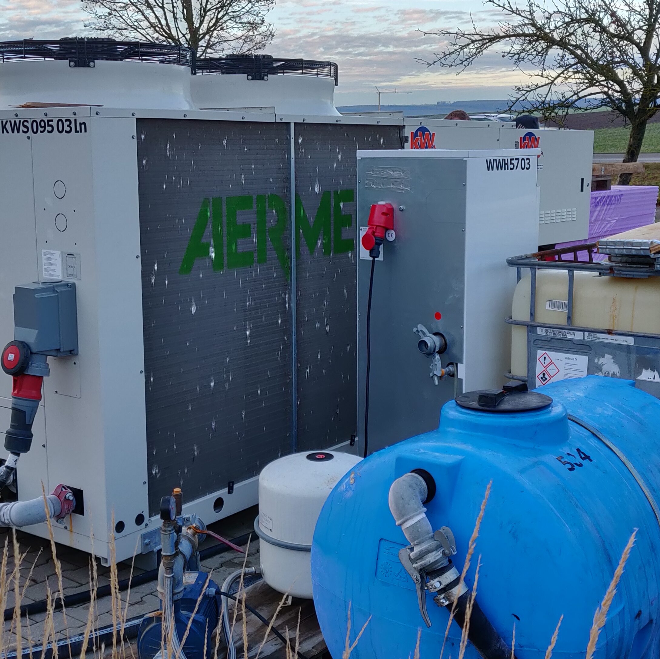 Technik zum Betreiben der Eisbahn